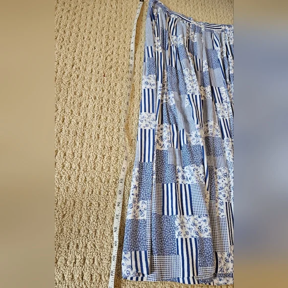 Vintage Blue & White Patchwork Set - includes blouse and skirt - Picture 11 of 13